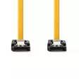 SATA kabel | 6 Gbps | SATA 7-Pin Hona | SATA 7-Pin Hona | Nickelplaterad | 1.00 m | Platt | PVC | Gul | Låda - Dator och nätverk - 5412810422296 - 10