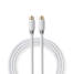 Satellite & Antenn kabel | F Hane | F Hane | Guldplaterad | 90 dB | 75 Ohm | Enskaligt skydd | 1.00 m | Rund | PVC | Vit | Låda - Antennkablar - 5412810320646 - 3