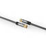 Satellite & Antenn kabel | F Hane | F Hane | Guldplaterad | 75 Ohm | Fyra skydd | 2.00 m | Rund | Bomull | Grå / Grått Med Metall | Kartong med täckt fönster - Antennkablar - 5412810324446 - 4