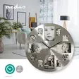 Väggklocka | Diameter: 400 mm | Metall | Silver - Väggklockor - 5412810270026 - 5