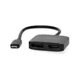 USB-C Adapter | USB 3.2 Gen 1 | USB-C Hane | DisplayPort Hona / HDMI Utgång | 8K@30Hz | 0.20 m | Rund | Nickelplaterad | Svart | Låda - Dator och nätverk - 5412810443376 - 40