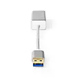 USB-nätverkskort | USB 3.2 Gen 1 | 1 Gbps | USB-A Hane | RJ45 Hona | 0.20 m | Rund | Guldplaterad | Koppar | Silver | Kartong med täckt fönster - Dator och nätverk - 5412810331666 - 10