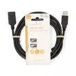 USB-kabel | USB 2.0 | USB-A Hane | USB-A Hona | 480 Mbps | Nickelplaterad | 3.00 m | Rund | PVC | Svart | Label - Dator och nätverk - 5412810421466 - 66