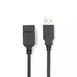 USB-kabel | USB 2.0 | USB-A Hane | USB-A Hona | 480 Mbps | Nickelplaterad | 3.00 m | Rund | PVC | Svart | Label - Dator och nätverk - 5412810421466 - 1