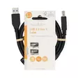USB-kabel | USB 3.2 Gen 1 | USB-A Hane | USB-A Hona | 5 Gbps | Nickelplaterad | 1.00 m | Rund | PVC | Svart | Label - Dator och nätverk - 5412810421886 - 66