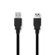 USB-kabel | USB 3.2 Gen 1 | USB-A Hane | USB-A Hona | 5 Gbps | Nickelplaterad | 2.00 m | Rund | PVC | Svart | Label - Dator och nätverk - 5412810428526 - 1