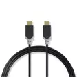 USB-kabel | USB 3.2 Gen 1 | USB-C Hane | USB-C Hane | 60 W | 4K@60Hz | 5 Gbps | Guldplaterad | 2.00 m | Rund | PVC | Svart | Låda - Dator och nätverk - 5412810272266 - 1