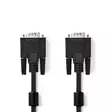VGA-kabel | VGA Hane | VGA Hane | Nickelplaterad | Maximal upplösning: 1024x768 | 2.00 m | Rund | ABS | Svart | Låda - Dator och nätverk - 5412810288816 - 1
