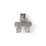 BNC Adapter | BNC Hane | 2x BNC Hona | Nickelplaterad | 50 Ohm | Splitter | Metall | Silver | 10 st. | Plastpåse - Videoadaptrar - 5412810298556 - 3