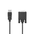 Displayport-kabel | DisplayPort Hane | DVI-D 24+1-Pin Hane | 1080p | Nickelplaterad | 2.00 m | Rund | PVC | Svart | Label - Dator och nätverk - 5412810420896 - 1