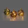 Glaspumpa med LED-belysning 9 cm assorterad Finnlumor - Dekorativ pumpa i glas med timer (inkl. batterier) - LED-ljus och lyktor - 6410416580326 - 4