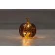 Glaspumpa med LED-belysning 9 cm assorterad Finnlumor - Dekorativ pumpa i glas med timer (inkl. batterier) - LED-ljus och lyktor - 6410416580326 - 6