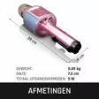 Bluetooth® Karaokemikrofon med högtalare och belysning Rosa - Mikrofoner och karaokemaskiner - 8711902042136 - 55