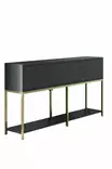 Konsolbord Hanah Home Lord Antracit Guld Spånskiva 150x80x30 cm - Byråer och skåp - 8684282483946 - 1
