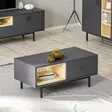 Soffbord Hanah Home Naturel Antracit Spånskiva 90x40x45 cm - Möbler - 8683342170536 - 2