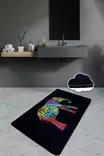 Badrumsmatta Mijölnir Flerfärgad 100% Polyester Antibakteriell Halkfri 70x120 cm - Badrumsmattor och våtrumsmattor - 8682870915886 - 1