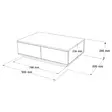 Soffbord Hanah Home FR14AA Furu Antracit Spånskiva 90x28,6x60 cm - Soffbord - 8684282994046 - 6