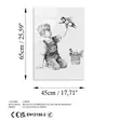 Glastavla Wallity Flerfärgad Glas 45x65 cm - Tavlor och ramar - 8683742854746 - 8