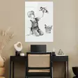 Glastavla Wallity Flerfärgad Glas 45x65 cm - Tavlor och ramar - 8683742854746 - 3