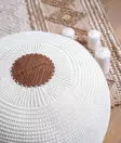 Pouf Aberto Design Fluffy Beige Akryl 40x40x45 cm - Möbler - 8683342532716 - 3