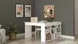 Skrivbord Hanah Home Ct5 W Vit Spånskiva 129x72x120 cm - Skrivbord - 8683342403696 - 5