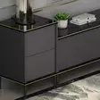 TV-bänk Hanah Home Imaj Antracit Spånskiva 180x45,2x35 cm - TV-bänkar - 8683743528066 - 5