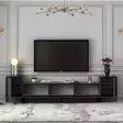 TV-bänk Hanah Home Imaj Antracit Spånskiva 180x45,2x35 cm - TV-bänkar - 8683743528066 - 4