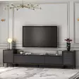 TV-bänk Hanah Home Imaj Antracit Spånskiva 180x45,2x35 cm - TV-bänkar - 8683743528066 - 6