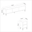 TV-bänk Hanah Home Imaj Antracit Spånskiva 180x45,2x35 cm - TV-bänkar - 8683743528066 - 8