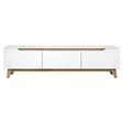 TV-bänk Hanah Home D1 2472 Vit Valnöt Spånskiva 180x48,6x35 cm - TV-bänkar - 8683743678426 - 7