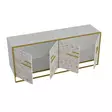 Konsolbord Hanah Home Polka Vit Spånskiva 179,9x75x47,3 cm - Byråer och skåp - 8681875670646 - 4