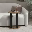 Sidobord Hanah Home Ema Valnöt Antracit Spånskiva 34x64x34 cm - Sidobord och extrabord - 8683742465836 - 2