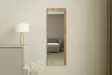 Spegel Hanah Home Lariya Vit Valnöt MDF 40x120x2,2 cm - Speglar - 8684282667506 - 3