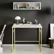 Skrivbord Hanah Home Gama Vit Guld Spånskiva 90x75x60 cm - Skrivbord - 8681875920796 - 3