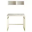 Skrivbord Hanah Home Gama Vit Guld Spånskiva 90x75x60 cm - Skrivbord - 8681875920796 - 1