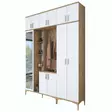 Hallmöbel Hanah Home EA121 Valnöt Vit Spånskiva 180x240x37,5 cm - Hallskåp - 8684282480846 - 10