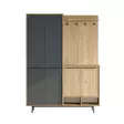 Hallmöbel Hanah Home OS1 SA Ek Antracit Spånskiva 147,4x195,6x35,5 cm - Hallskåp - 8684283262786 - 1