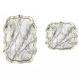 Badrumsmatta Set Mijölnir Grå 100% Polyester Halkfri Antibakteriell Maskintvättbar 50x60 cm & 60x100 cm - Badrumsmattor och våtrumsmattor - 8682870988286 - 1