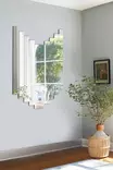 Spegel Hanah Home Rectangular Stripe Silver Akryl 50x40 cm - Speglar - 8684282469506 - 4