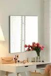 Spegel Hanah Home Mirror Silver Akryl MDF 50x50 cm - Speglar - 8684282469186 - 2