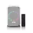 Karaokesystem med Bluetooth®, uppladdningsbart batteri, trådlös karaokemikrofon och disco-LED-belysning Vit - Nedis produkter - 8711902081296 - 10