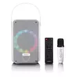 Karaokesystem med Bluetooth®, uppladdningsbart batteri, trådlös karaokemikrofon och disco-LED-belysning Vit - Nedis produkter - 8711902081296 - 12