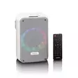 Karaokesystem med Bluetooth®, uppladdningsbart batteri, trådlös karaokemikrofon och disco-LED-belysning Vit - Nedis produkter - 8711902081296 - 40