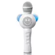 Karaokemikrofon med Bluetooth® SD-kortplats lampor Aux-utgång Vit - Mikrofoner och karaokemaskiner - 8711902065296 - 20