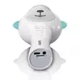 Karaokemikrofon med Bluetooth® SD-kortplats lampor Aux-utgång Vit - Mikrofoner och karaokemaskiner - 8711902065296 - 45