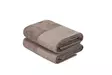 Tvätthandduk Set Mijölnir Brun Vit 100% Bomull 50x90 cm & 50x90 cm - Handdukar - 8681181304556 - 1