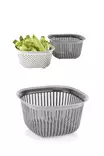 Sil Strainer Hermia Rökgrå Plast 24,5x24,5 cm - Köksredskap - 8684283210756 - 1