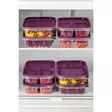 Förvaringslåda Set Hermia Lila Plast 8 Delar - Matlådor och matförvaringsbehållare - 8684282831976 - 2