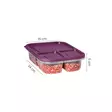 Förvaringslåda Set Hermia Lila Plast 8 Delar - Matlådor och matförvaringsbehållare - 8684282831976 - 1