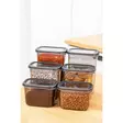Förvaringslåda Set Hermia Antracit Plast 6 Delar - Matlådor och matförvaringsbehållare - 8683742868866 - 2